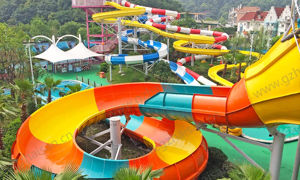 浙江杭州浪浪浪水公园大喇叭、螺旋滑道 浙江杭州浪浪浪水公园大喇叭、螺旋滑道